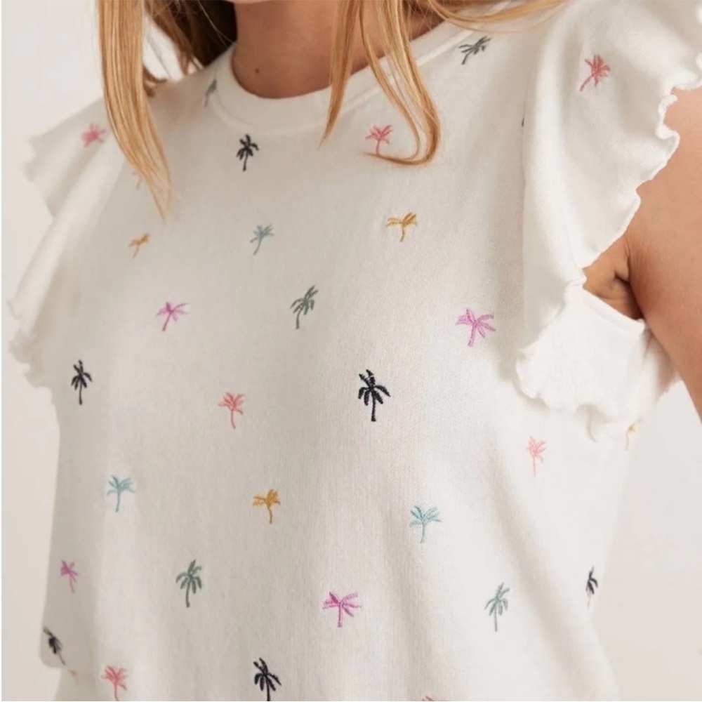 Marine Layer Caroline Embroidered
Cap Sleeve Sweatshirt - Picture 3 of 12